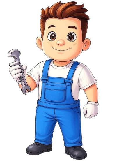 Technician repairing home appliance